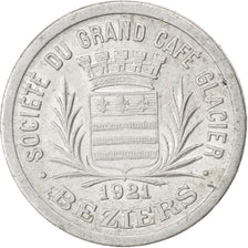 Béziers, Société du Grand Café Glacier, 25 Centimes 1921, Elie 55.3
