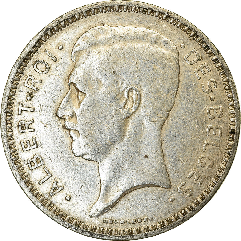 Moneta, Belgio, 20 Francs, 20 Frank, 1934, BB, Argento, KM:103.1