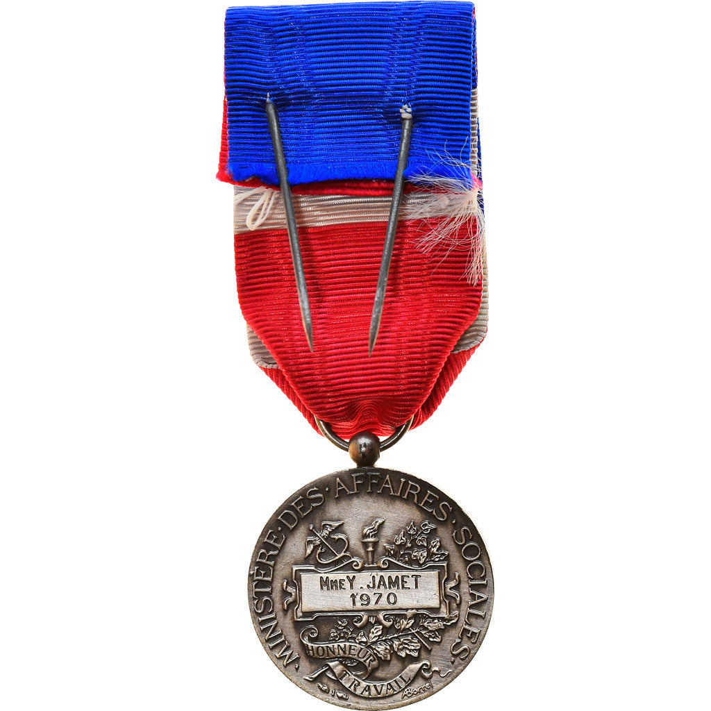 France, Honneur et Travail, Ministère des Affaires Sociales, Medal, 1970