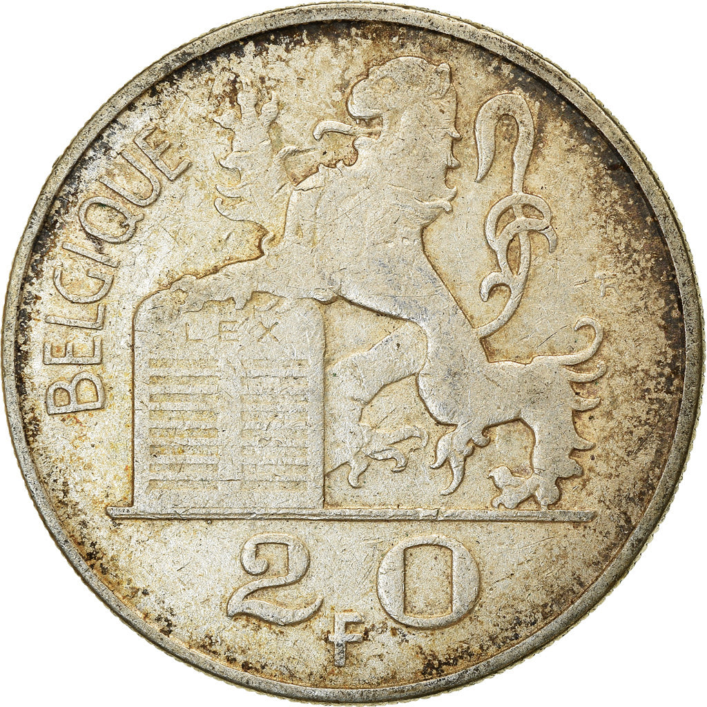 Monnaie, Belgique, 20 Francs, 20 Frank, 1950, TB+, Argent, KM:140.1