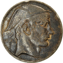 Moeda, Bélgica, 50 Francs, 50 Frank, 1948, VF(30-35), Prata, KM:137
