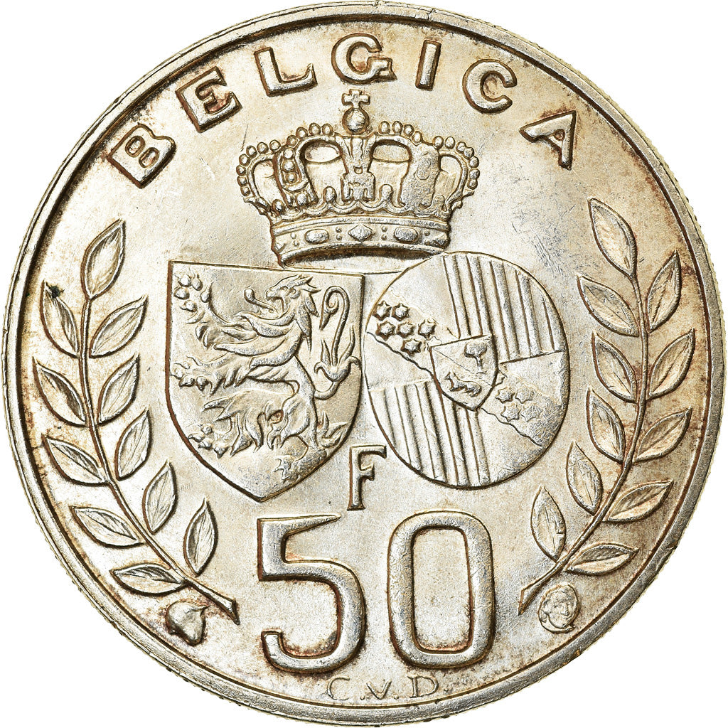 Monnaie, Belgique, 50 Francs, 50 Frank, 1960, Bruxelles, SUP, Argent, KM:152.1