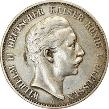 Moneda, Estados alemanes, PRUSSIA, Wilhelm II, 2 Mark, 1900, Berlin, MBC, Plata