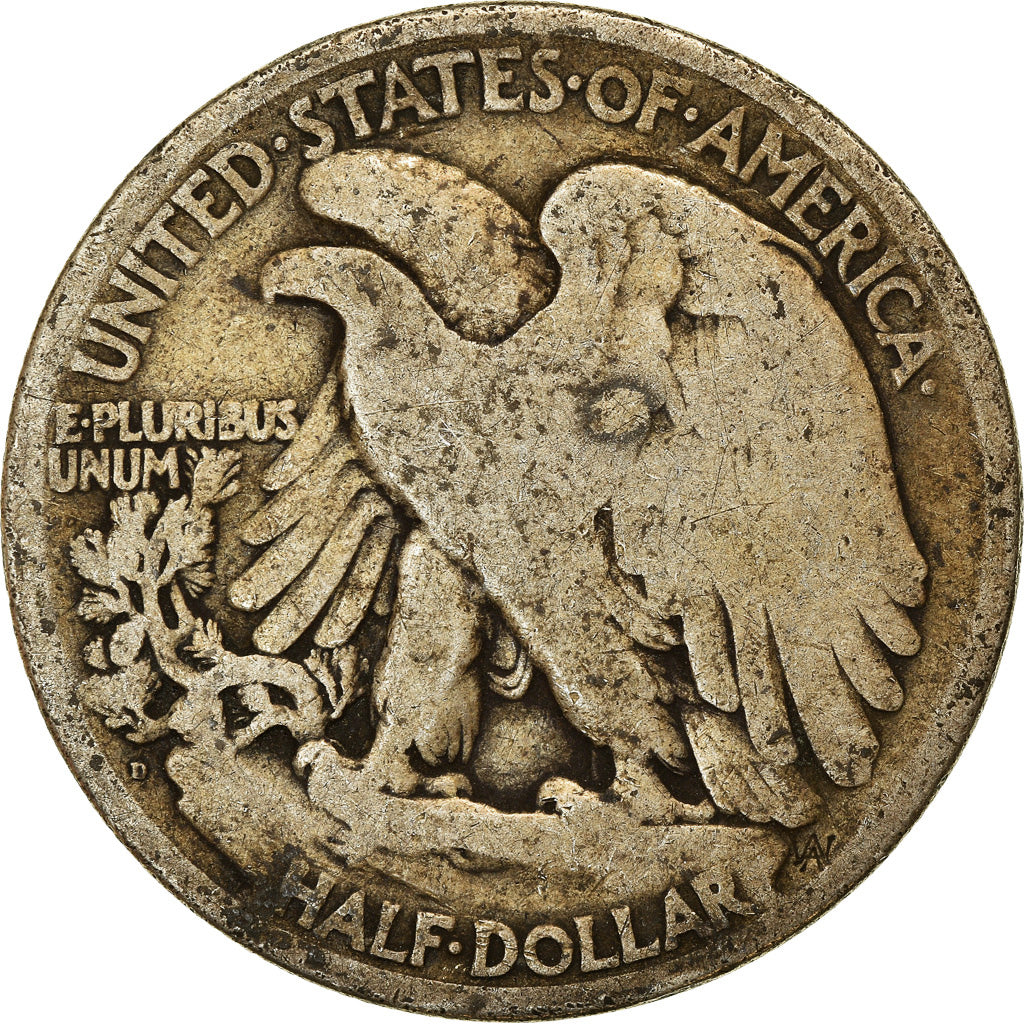 Coin, United States, Walking Liberty Half Dollar, Half Dollar, 1920, U.S. Mint