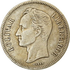 Coin, Venezuela, Gram 10, 2 Bolivares, 1936, EF(40-45), Silver, KM:23