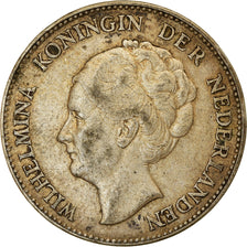 Moneda, Países Bajos, Wilhelmina I, Gulden, 1929, BC+, Plata, KM:161.1