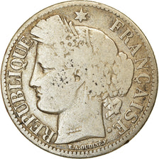 Moneda, Francia, Cérès, 2 Francs, 1870, Bordeaux, BC, Plata, KM:816.2
