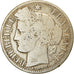 Moneda, Francia, Cérès, 2 Francs, 1870, Bordeaux, BC, Plata, KM:816.2