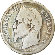 Moneta, Francia, Napoleon III, Napoléon III, 2 Francs, 1869, Paris, MB
