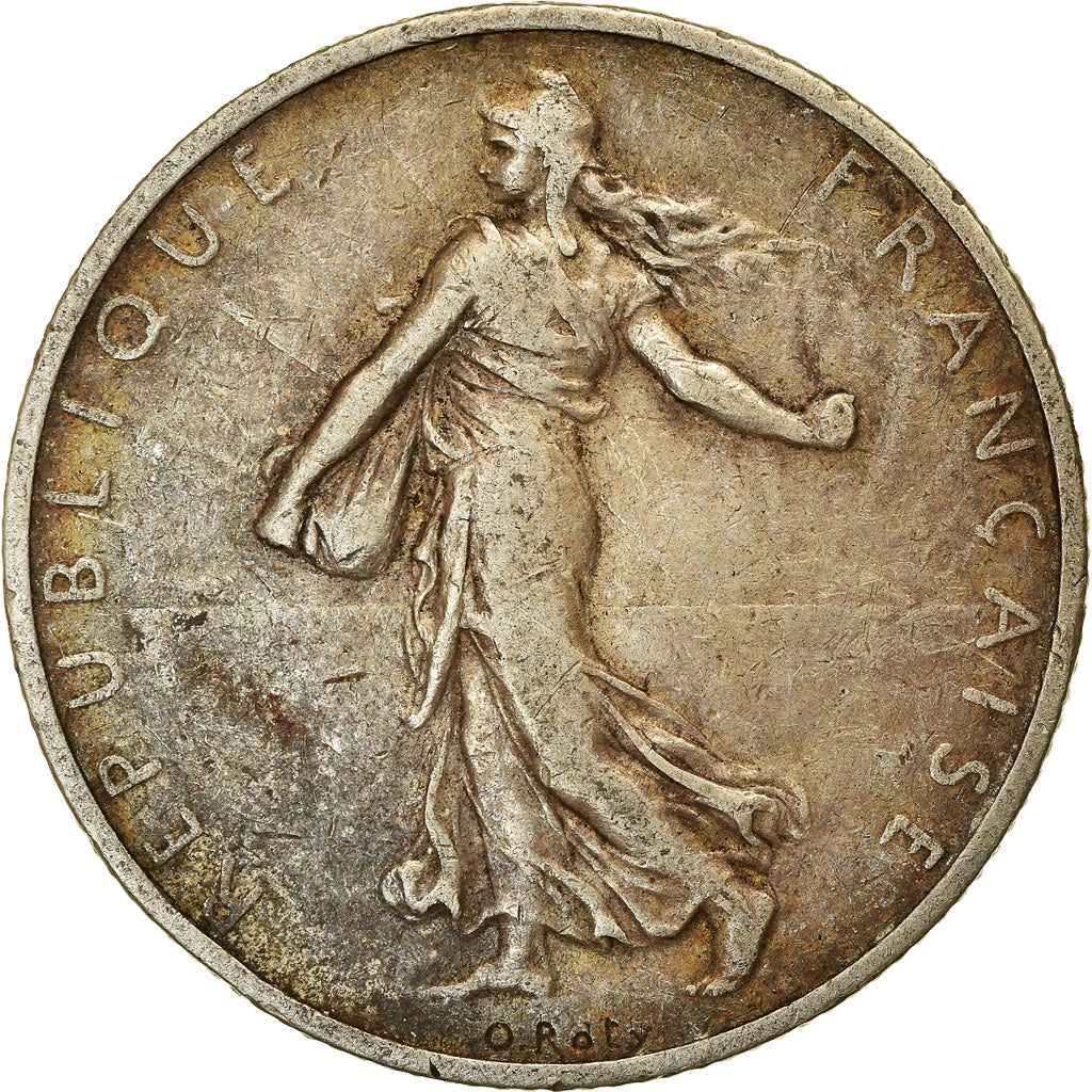 Moeda, França, Semeuse, 2 Francs, 1898, Paris, VF(30-35), Prata, KM:845.1