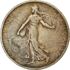Moeda, França, Semeuse, 2 Francs, 1898, Paris, VF(30-35), Prata, KM:845.1
