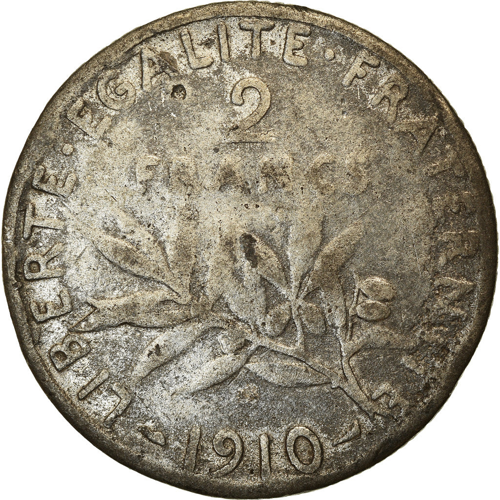Monnaie, France, Semeuse, 2 Francs, 1910, Paris, Faux d'époque, TB, Argent