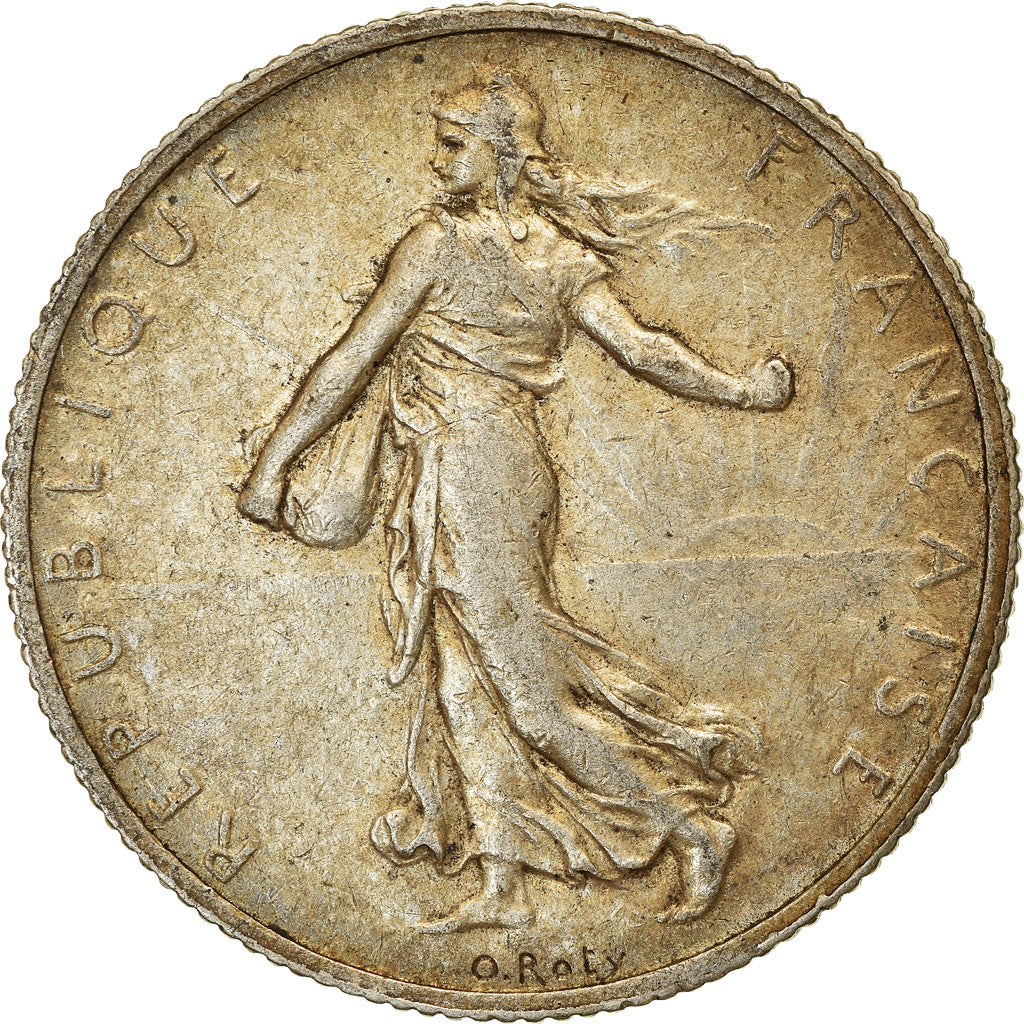 Moeda, França, Semeuse, 2 Francs, 1913, Paris, EF(40-45), Prata, KM:845.1