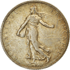 Moeda, França, Semeuse, 2 Francs, 1913, Paris, EF(40-45), Prata, KM:845.1