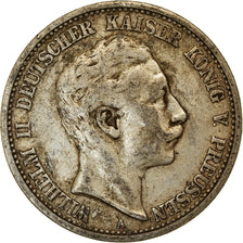 Moneta, Stati tedeschi, PRUSSIA, Wilhelm II, 2 Mark, 1907, Berlin, BB, Argento