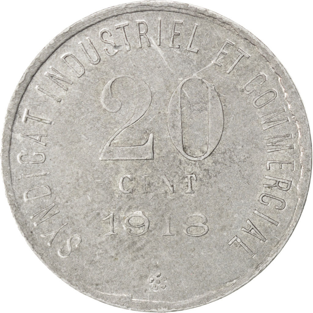 Coin, France, 20 Centimes, 1918, AU(50-53), Aluminium, Elie:10.3