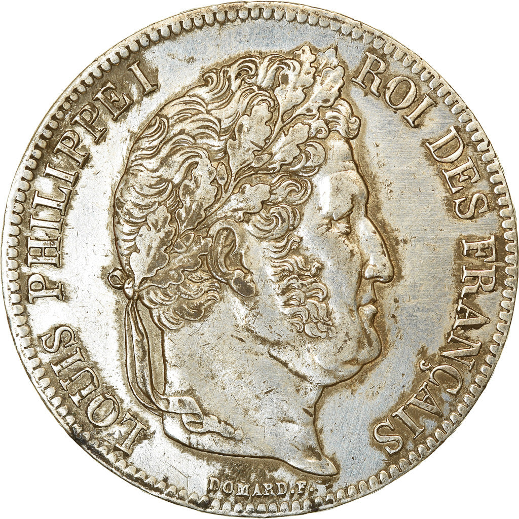 Coin, France, Louis-Philippe, 5 Francs, 1834, Paris, EF(40-45), Silver