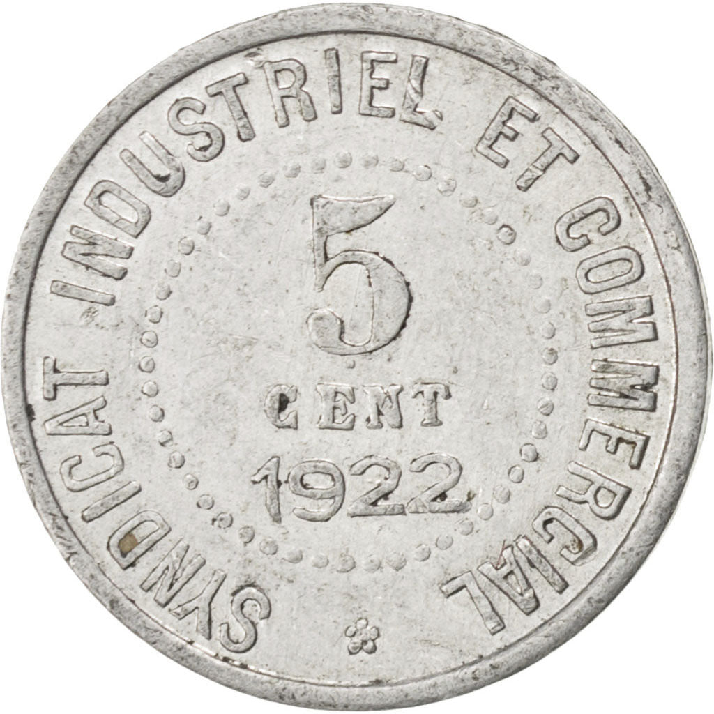 Moneta, Francia, 5 Centimes, 1922, BB, Alluminio, Elie:10.5
