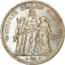 Moneta, Francia, Hercule, 5 Francs, 1848, Paris, BB+, Argento, KM:756.1