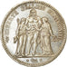 Moneta, Francia, Hercule, 5 Francs, 1848, Paris, BB+, Argento, KM:756.1