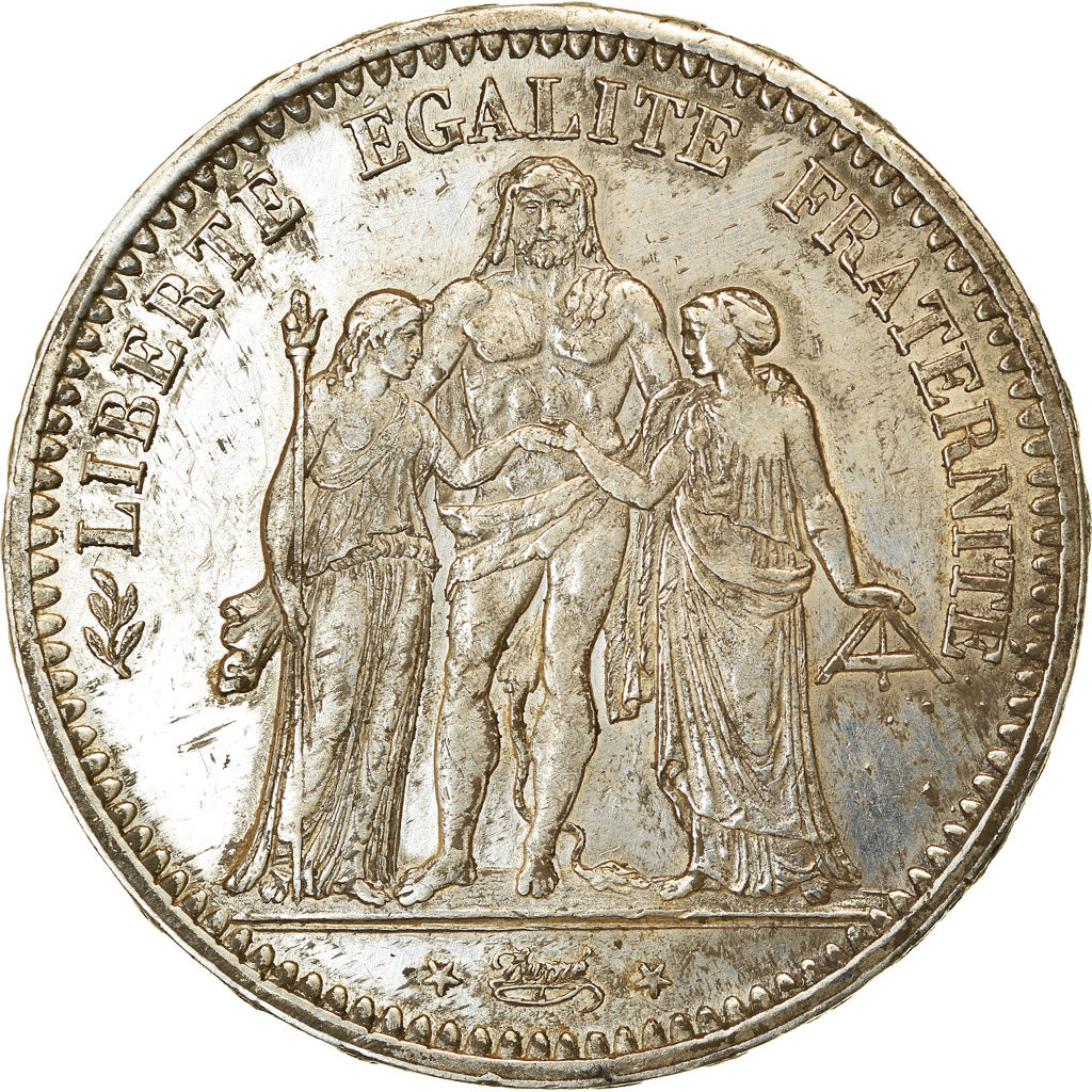 Münze, Frankreich, Hercule, 5 Francs, 1848, Paris, SS+, Silber, KM:756.1