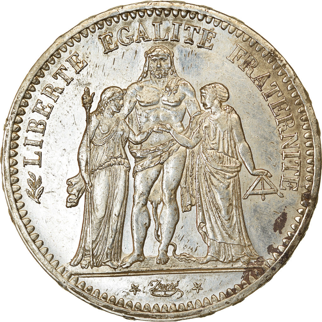 Moneta, Francia, Hercule, 5 Francs, 1848, Paris, SPL-, Argento, KM:756.1
