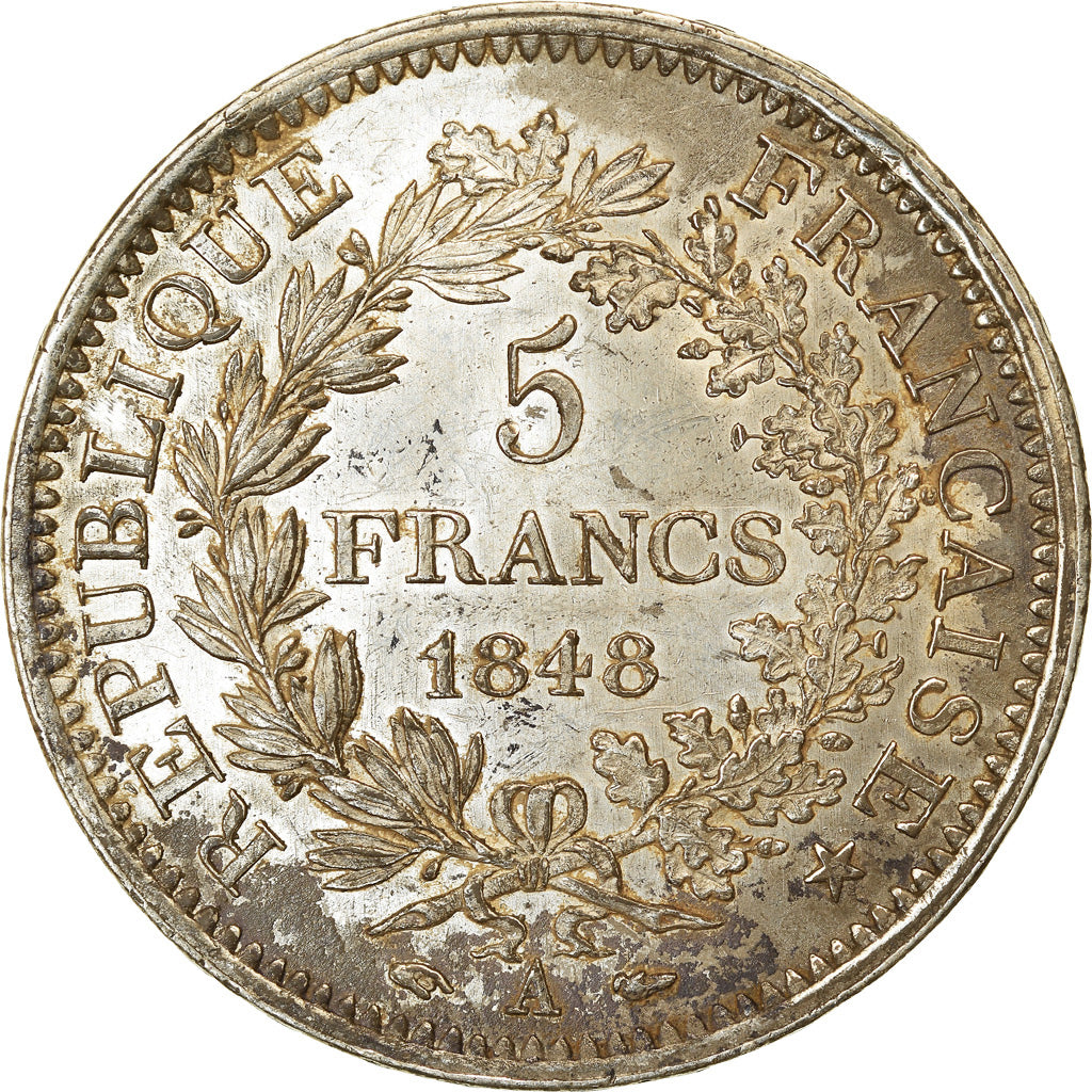 Monnaie, France, Hercule, 5 Francs, 1848, Paris, SUP+, Argent, Gadoury:683