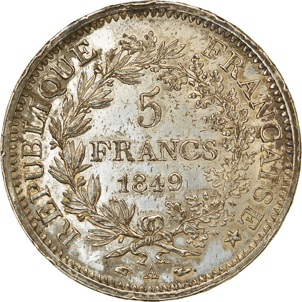 Coin, France, Hercule, 5 Francs, 1849, Paris, AU(55-58), Silver, KM:756.1