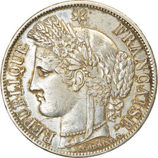 Moeda, França, Cérès, 5 Francs, 1851, Paris, EF(40-45), Prata, KM:761.1