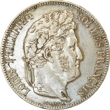 Moneta, Francia, Louis-Philippe, 5 Francs, 1841, Strasbourg, BB, Argento