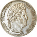 Moneta, Francia, Louis-Philippe, 5 Francs, 1841, Strasbourg, BB, Argento