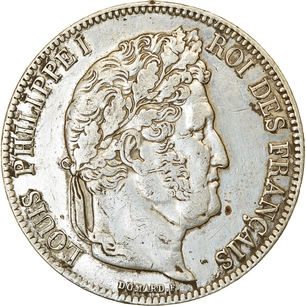 Coin, France, Louis-Philippe, 5 Francs, 1840, Rouen, VF(30-35), Silver, KM:749.2