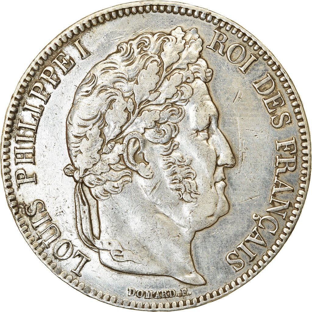 Coin, France, Louis-Philippe, 5 Francs, 1835, Lille, EF(40-45), Silver