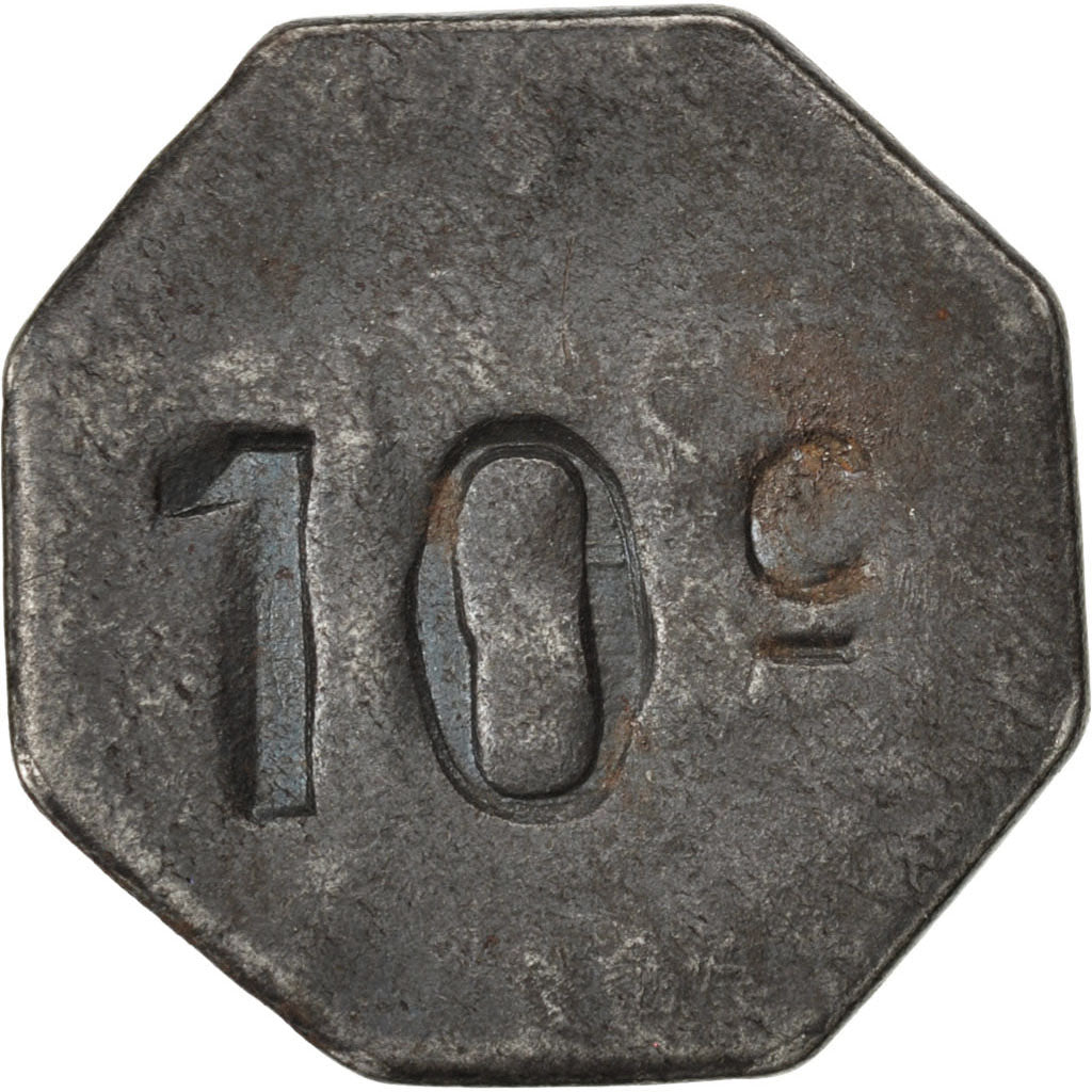 France, 10 Centimes, AU(50-53), Iron, Elie #170.2, 4.51