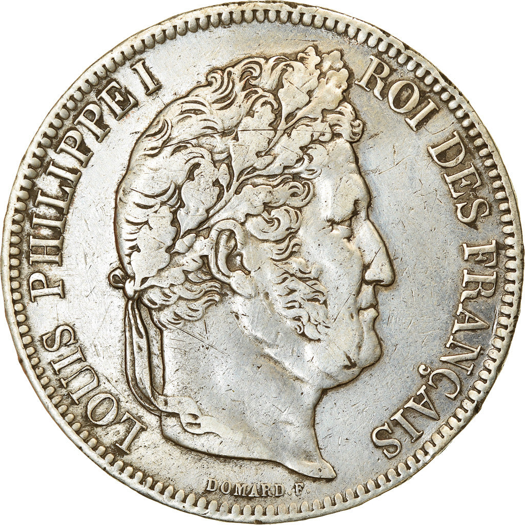 Coin, France, Louis-Philippe, 5 Francs, 1841, Lille, EF(40-45), Silver