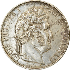 Coin, France, Louis-Philippe, 5 Francs, 1845, Lille, EF(40-45), Silver