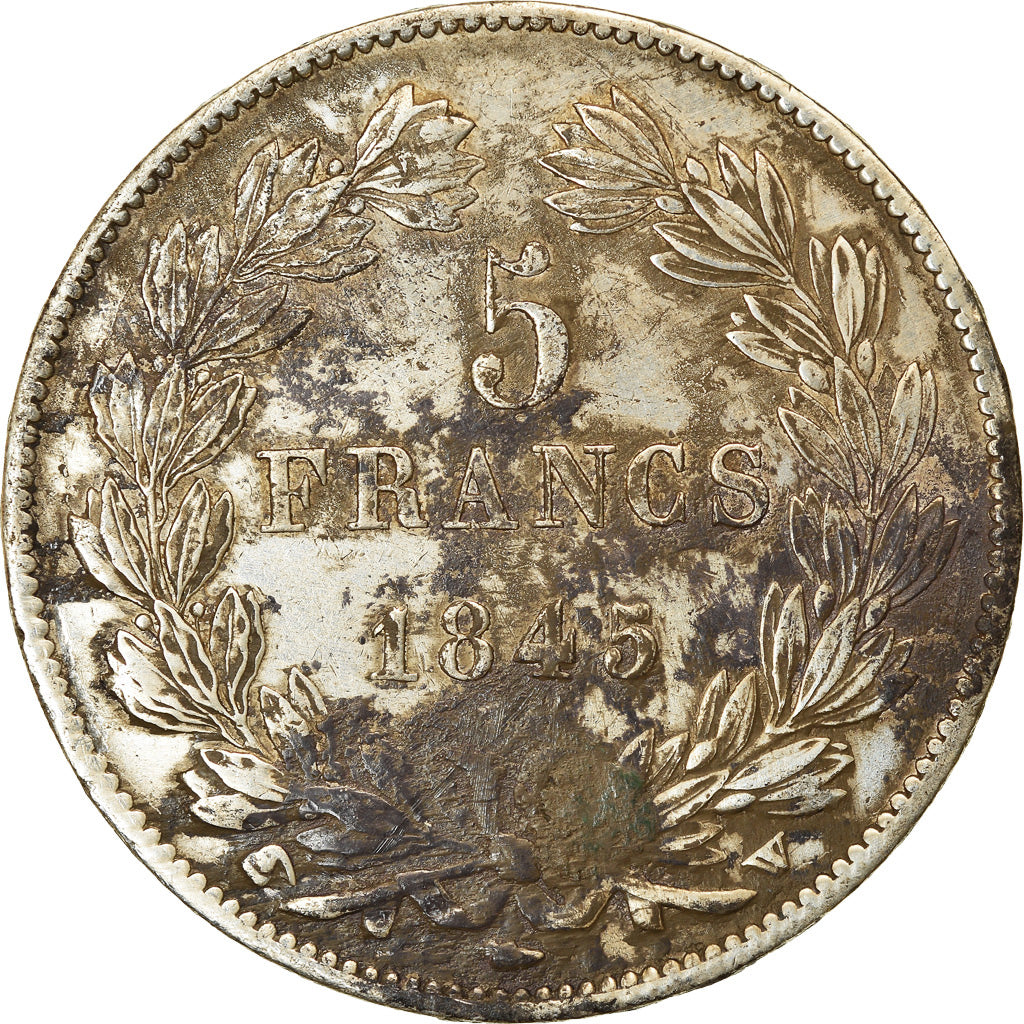 Coin, France, Louis-Philippe, 5 Francs, 1845, Lille, EF(40-45), Silver