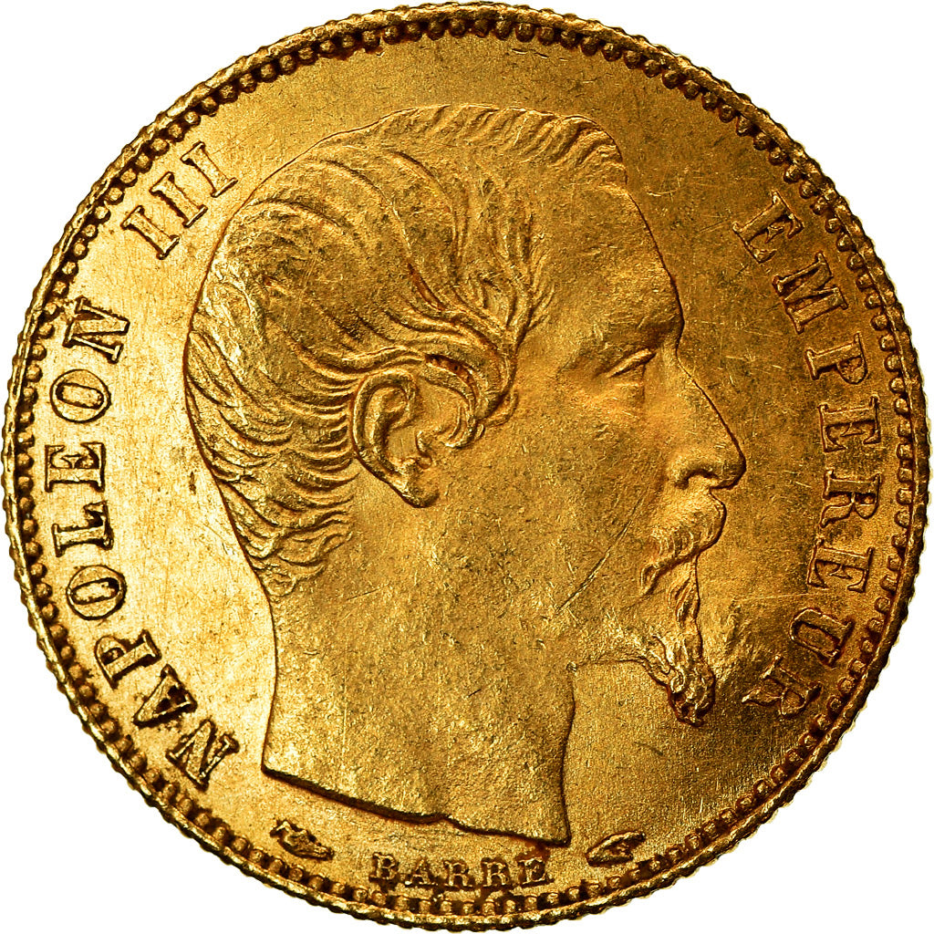 Coin, France, Napoleon III, Napoléon III, 5 Francs, 1854, Paris, Petit module