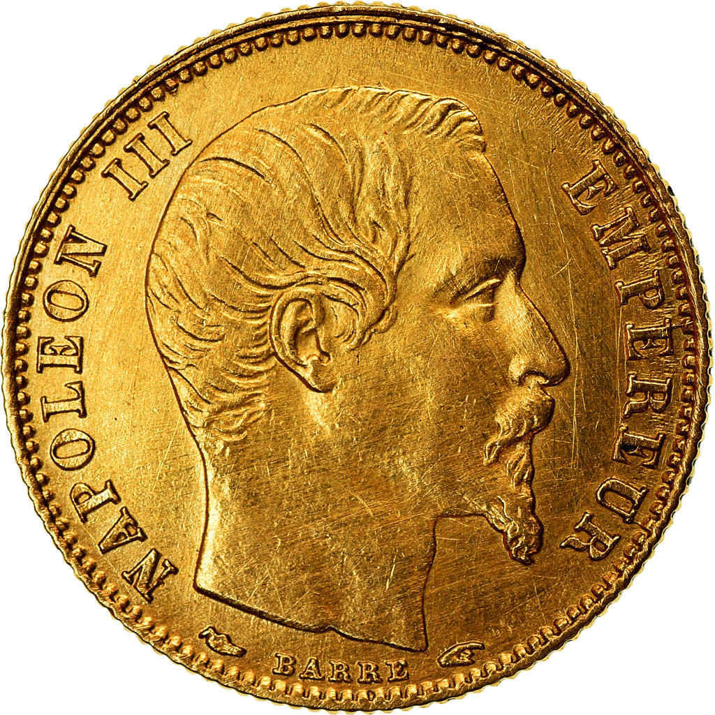 Moneta, Francia, Napoleon III, Napoléon III, 5 Francs, 1854, Paris, Petit