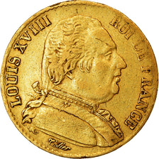 Münze, Frankreich, Louis XVIII, Louis XVIII, 20 Francs, 1814, Paris, SS, Gold