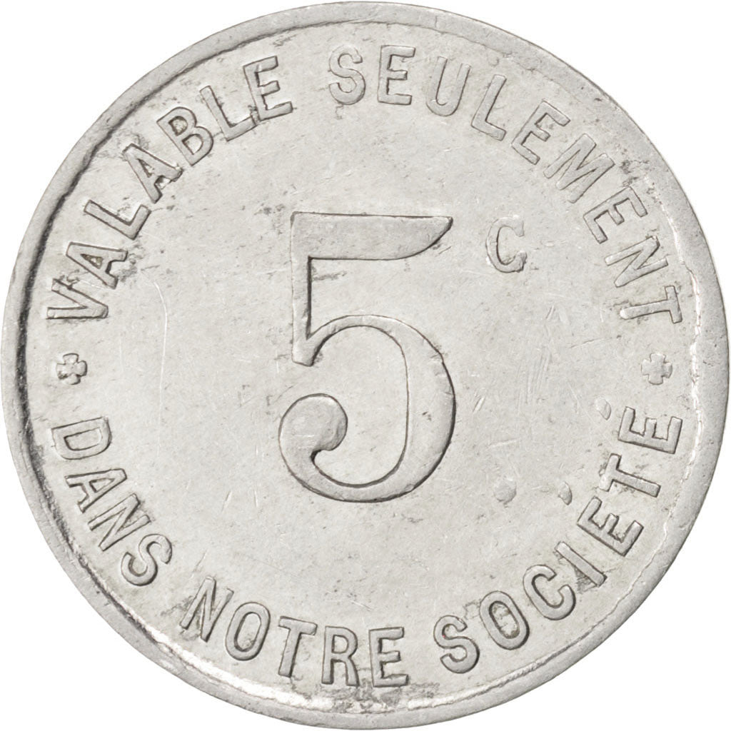 France, 5 Centimes, EF(40-45), Aluminium, Elie #50.1, 1.45