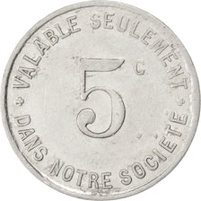 France, 5 Centimes, EF(40-45), Aluminium, Elie #50.1, 1.45