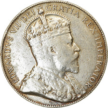 Münze, NEWFOUNDLAND, 50 Cents, 1908, S+, Silber, KM:11