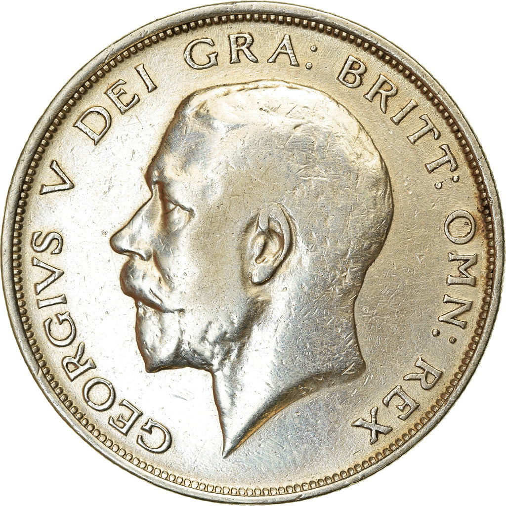 Coin, Great Britain, George V, 1/2 Crown, 1911, VF(30-35), Silver, KM:818.1