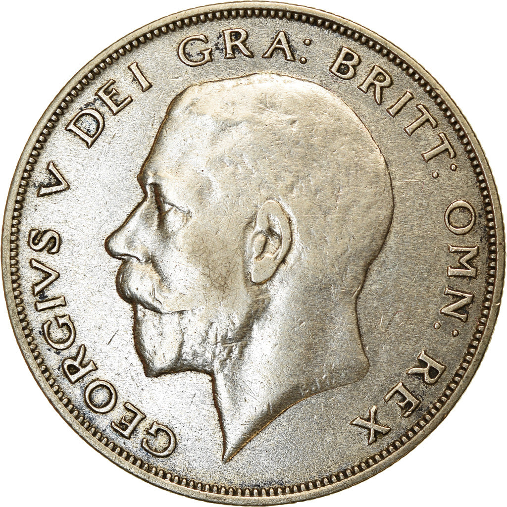 Coin, Great Britain, George V, 1/2 Crown, 1921, EF(40-45), Silver, KM:818.1a