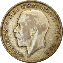 Münze, Großbritannien, George V, 1/2 Crown, 1923, S+, Silber, KM:818.2