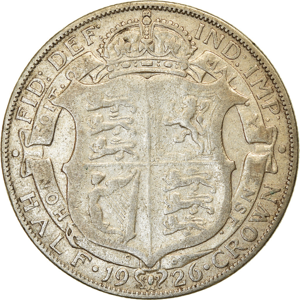 Moneta, Gran Bretagna, George V, 1/2 Crown, 1926, MB, Argento, KM:818.2