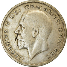 Moneta, Gran Bretagna, George V, 1/2 Crown, 1929, MB+, Argento, KM:835