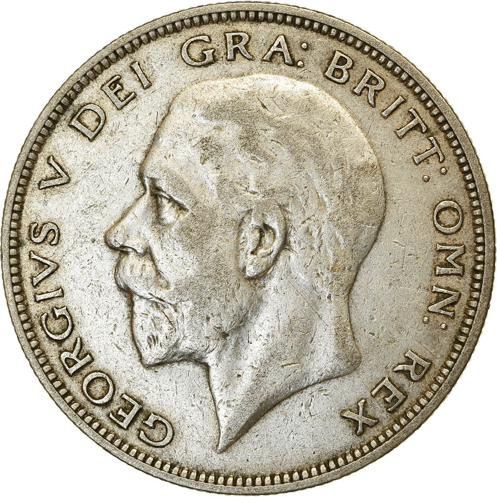 Moneta, Gran Bretagna, George V, 1/2 Crown, 1933, MB+, Argento, KM:835
