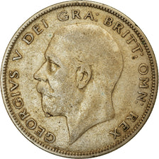 Moneda, Gran Bretaña, George V, 1/2 Crown, 1936, BC+, Plata, KM:835